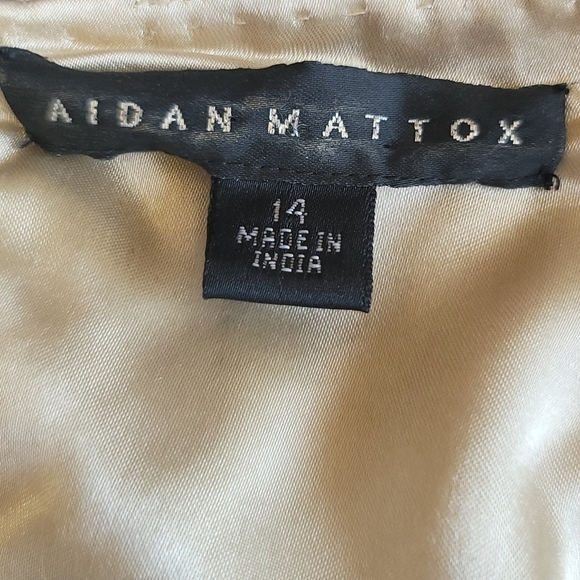 Aidan Mattox Cutout Beaded Silk Dress, 14, Used - Picture 8 of 15